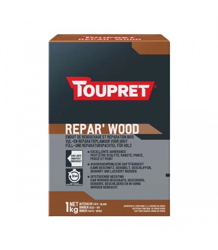 Enduit bois poudre Repar Wood Toupret 1kg