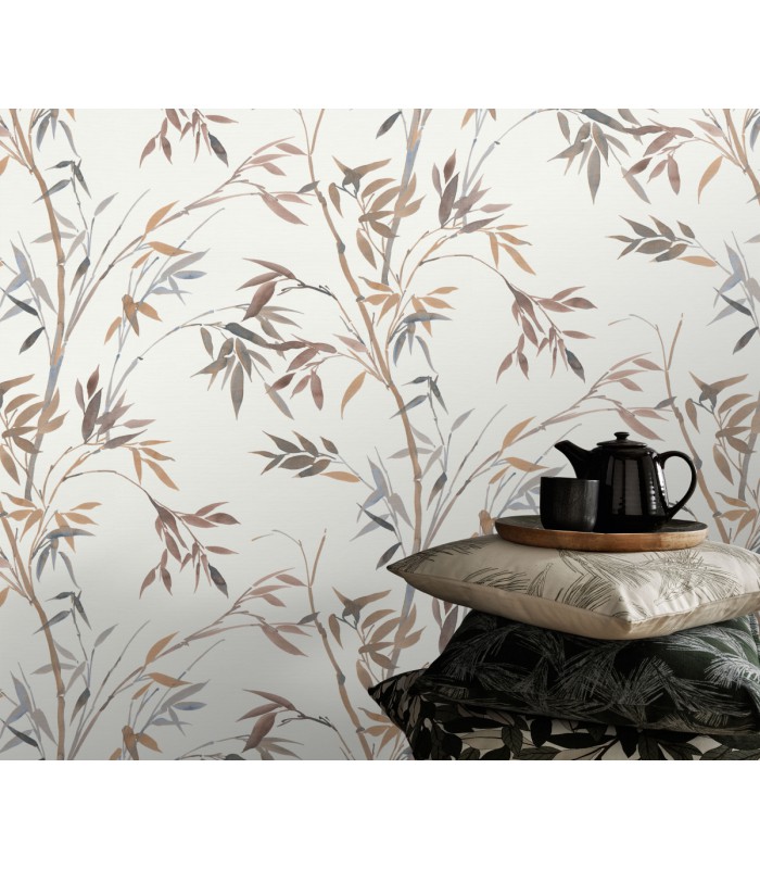 Papier peint Erismann, Collection Martinique - Intissé grainé, Décor : PASSION ARGILE
