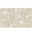 PAPIER PEINT INTISSE MOSAIQUE BEIGE - ELLE DECORATION 4 - 10 X 1,06M