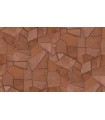 PAPIER PEINT INTISSE MOSAIQUE TERRACOTTA - ELLE DECORATION 4 - 10 X 1,06M