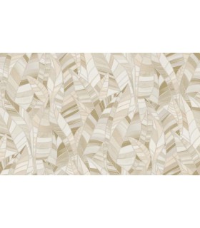 PAPIER PEINT INTISSE SERENADE TAUPE - ELLE DECORATION 4 - 10 X 1,06M