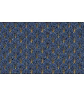 PAPIER PEINT INTISSE AVANTGARDE BLEU - ELLE DECORATION 4 - 10 X 1,06M