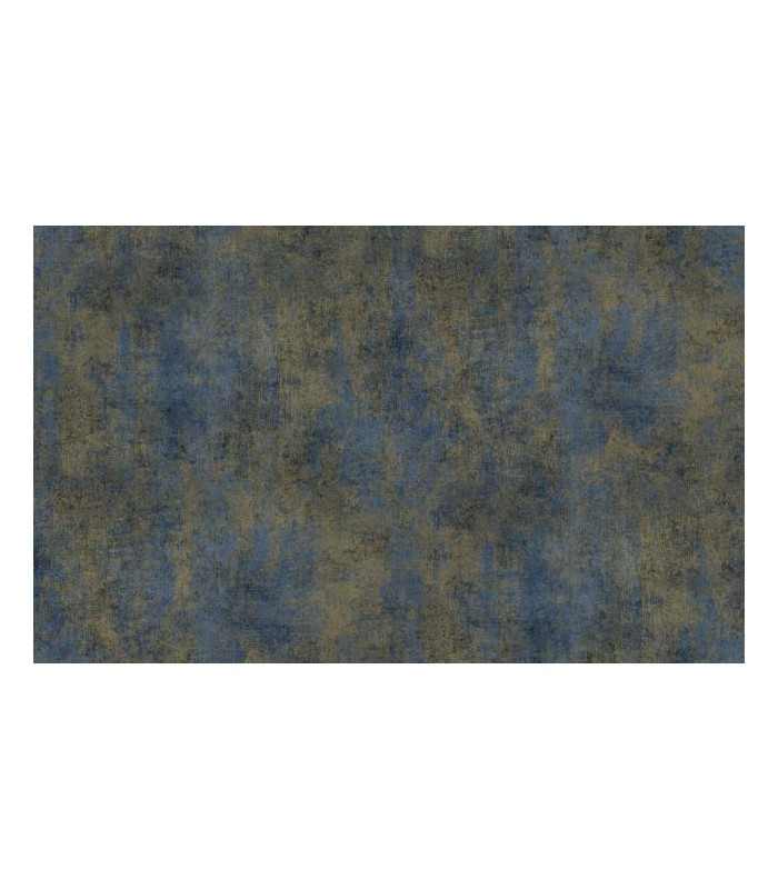 PAPIER PEINT INTISSE SHINY CONCRETE BLEU OR - ELLE DECORATION 4 - 10 X 1,06M