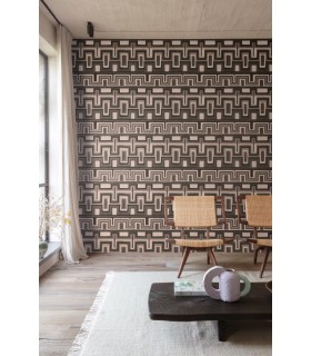 Papier Peint MORELOS TOBACCO AMA003 - Collection AMANI - MASUREEL - REF. AMA003