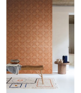 Papier Peint KHANTA SIENNA AMA102 - Collection AMANI - MASUREEL - REF. AMA102