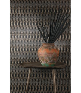 Papier Peint BOLGA COFFEE AMA204 - Collection AMANI - MASUREEL - REF. AMA204