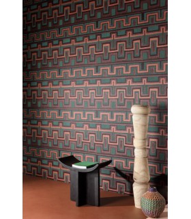 Papier Peint MORELOS VIRIDIS AMA005 - Collection AMANI - MASUREEL - REF. AMA005