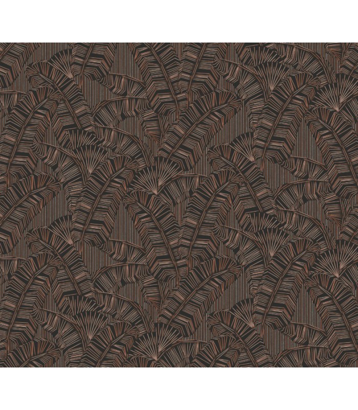 Papier Peint SOLANA CHOCOLATE AMA403 - Collection AMANI - MASUREEL - REF. AMA403