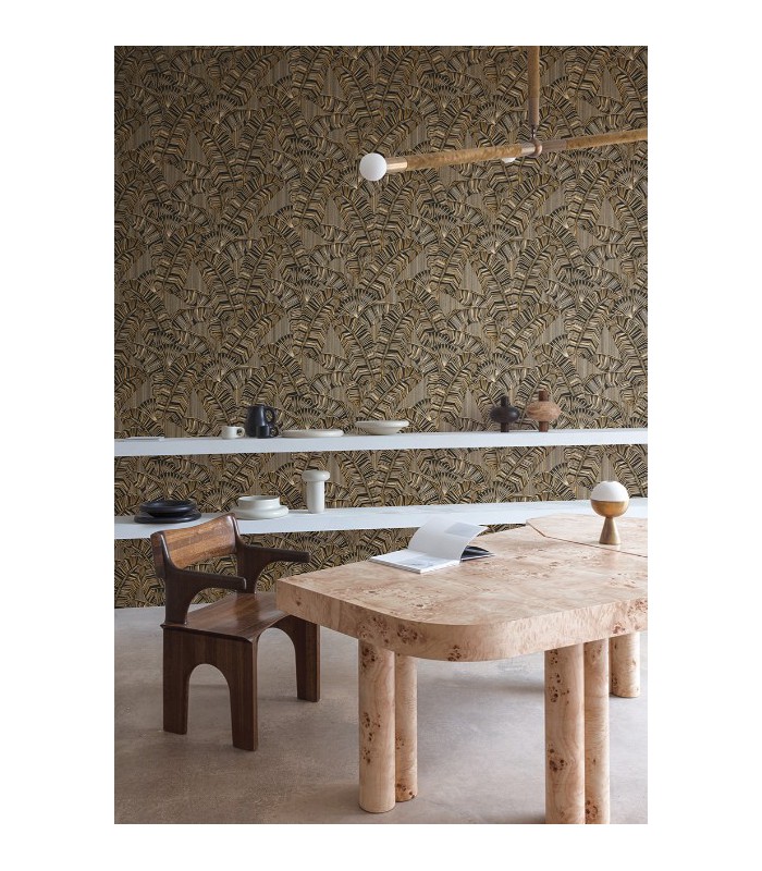 Papier Peint SOLANA GOLD AMA402 - Collection AMANI - MASUREEL - REF. AMA402