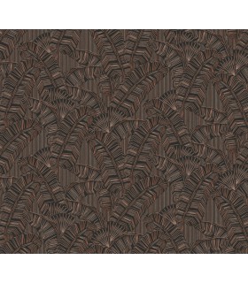 Papier Peint SOLANA CHOCOLATE AMA403 - Collection AMANI - MASUREEL - REF. AMA403