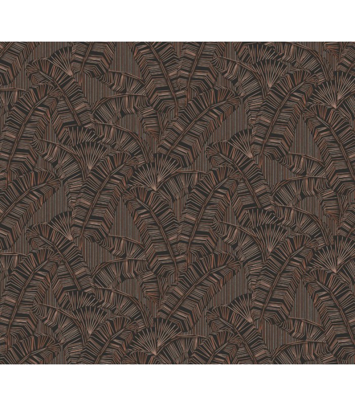 Papier Peint SOLANA CHOCOLATE AMA403 - Collection AMANI - MASUREEL - REF. AMA403