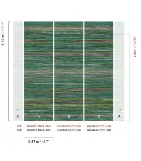 Papier Peint PAI PAI VIRIDIS DGAMA1023 300 - Collection AMANI - MASUREEL - REF. DGAMA1023 300