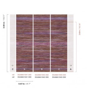 Papier Peint PAI PAI PLUM DGAMA1041 300 - Collection AMANI - MASUREEL - REF. DGAMA1041 300