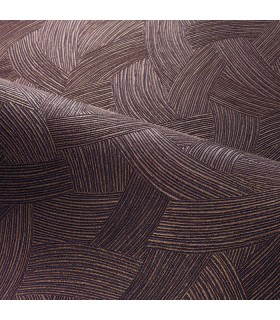 Papier Peint BERENICE AUBERGINE - NATURE PRECIEUSE - CASAMANCE - REF.76662650