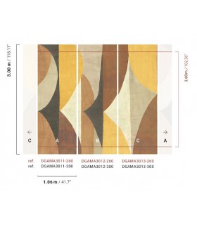 Papier Peint LUANA CURRY DGAMA3013 260 - Collection AMANI - MASUREEL - REF. DGAMA3013 260