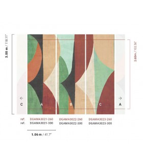 Papier Peint LUANA PERU DGAMA3021 300 - Collection AMANI - MASUREEL - REF. DGAMA3021 300