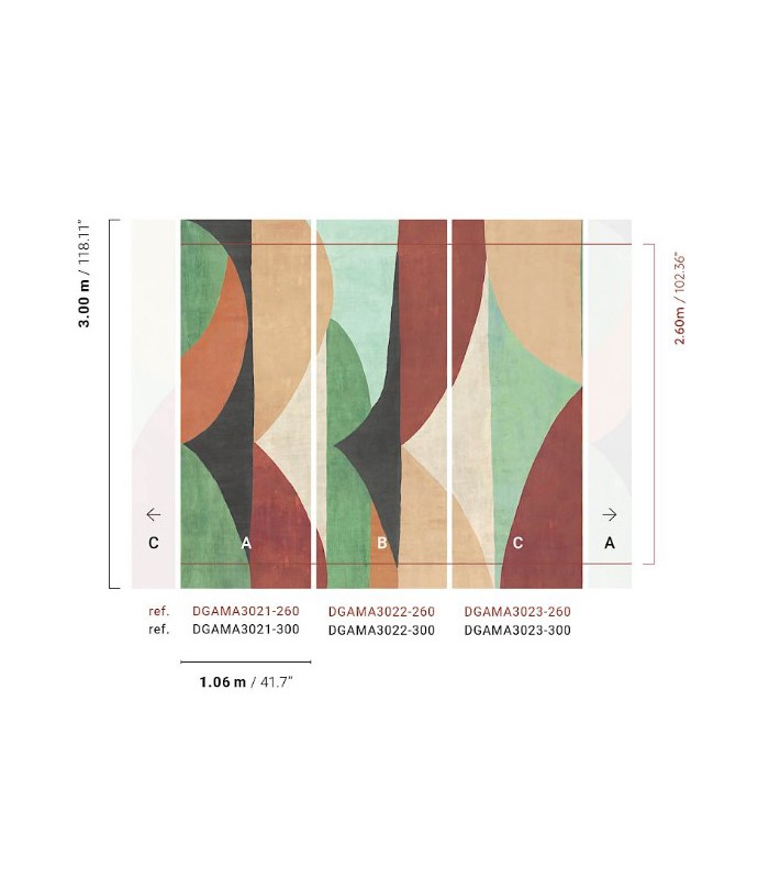 Papier Peint LUANA PERU DGAMA3021 300 - Collection AMANI - MASUREEL - REF. DGAMA3021 300
