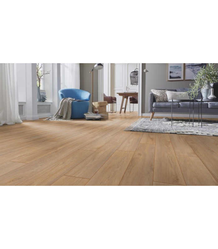 Kronotex Parquet Stratifié Robusto - Chêne Premium D4954 - 1375 x 188 x 12 mm