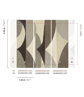 Papier Peint LUANA DESERT DGAMA3031 300 - Collection AMANI - MASUREEL - REF. DGAMA3031 300