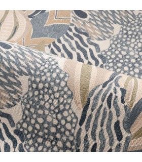 Papier Peint ALFABIA PIERRE BLEUE  - PALMADORA - CASAMANCE - REF.76691426