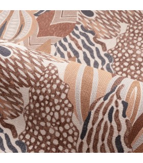 Papier Peint ALFABIA ACAJOU  - PALMADORA - CASAMANCE - REF.76691630