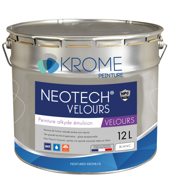 Krome Neotech Velours Peinture de Finition Murs et Plafonds - Intérieur