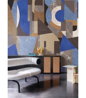 Papier Peint PALAZZI AZUR DGROC1042 260 - Collection ROCK - MASUREEL - REF. DGROC1042 260