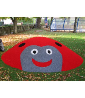 GAZON COLORE ROUGE  24mm - Largeur 4 mètre(s)