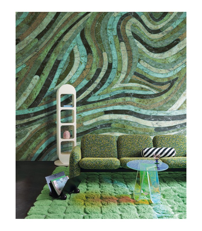 Papier Peint SERPENTINE VERDE DGROC2022 260 - Collection ROCK - MASUREEL - REF. DGROC2022 260