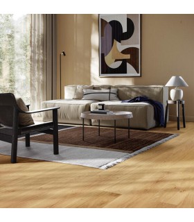 Parquet contrecollé Parqwood XXL Long Nature Naturel 2200 x 210 x 10 mm