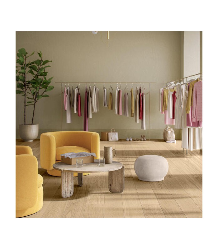 Parquet contrecollé Parqwood XXL Long Nature Naturel 2200 x 210 x 10 mm