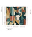 Papier Peint PALAZZI VERDE DGROC1023 300 - Collection ROCK - MASUREEL - REF. DGROC1023 300