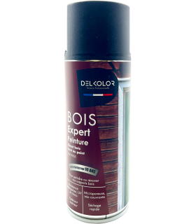 Aérosol Delkolor Peinture Microporeuse spéciale Bois 400ML