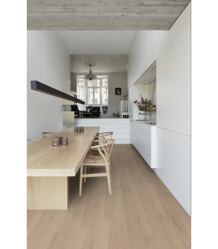 Parquet contrecollé Les Essentiels Regular Chêne Naturel Albâtre 1180 x 130 x 11 mm