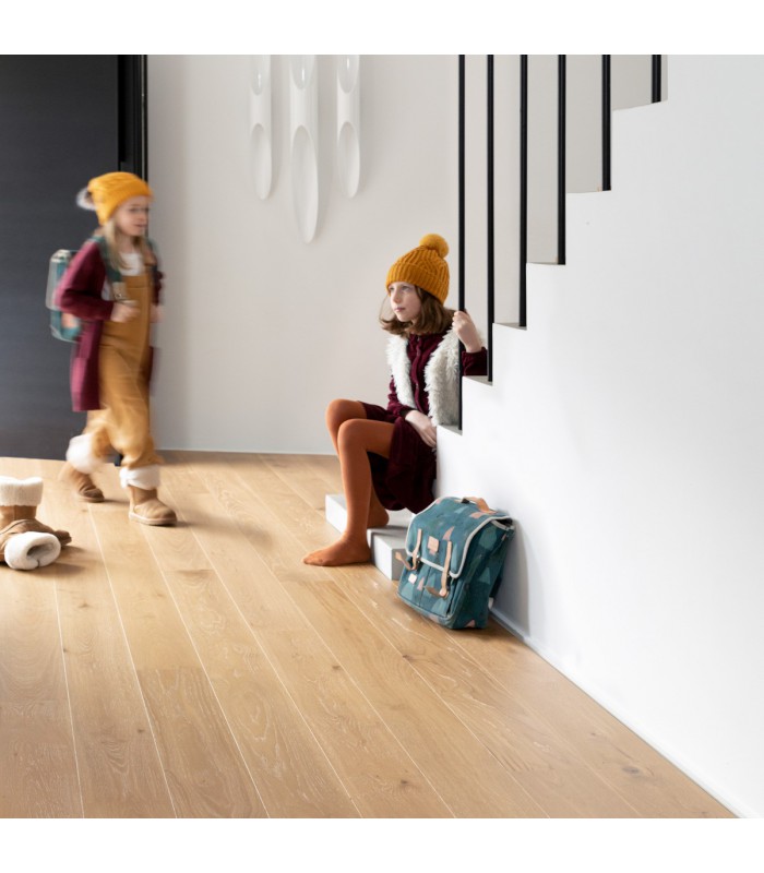Parquet contrecollé Les Essentiels Regular Chêne Ambre 1180 x 130 x 11 mm