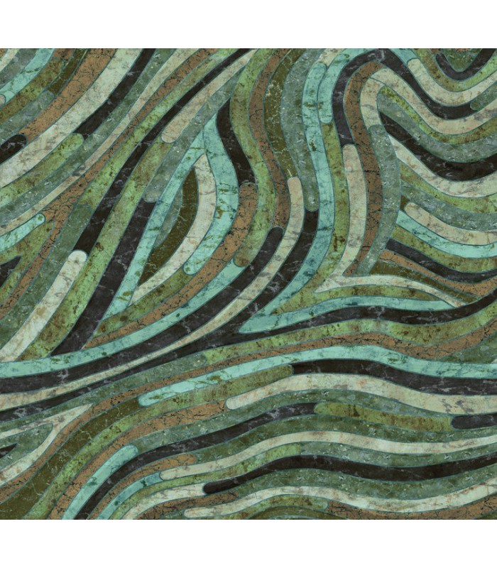 Papier Peint SERPENTINE VERDE DGROC2022 260 - Collection ROCK - MASUREEL - REF. DGROC2022 260