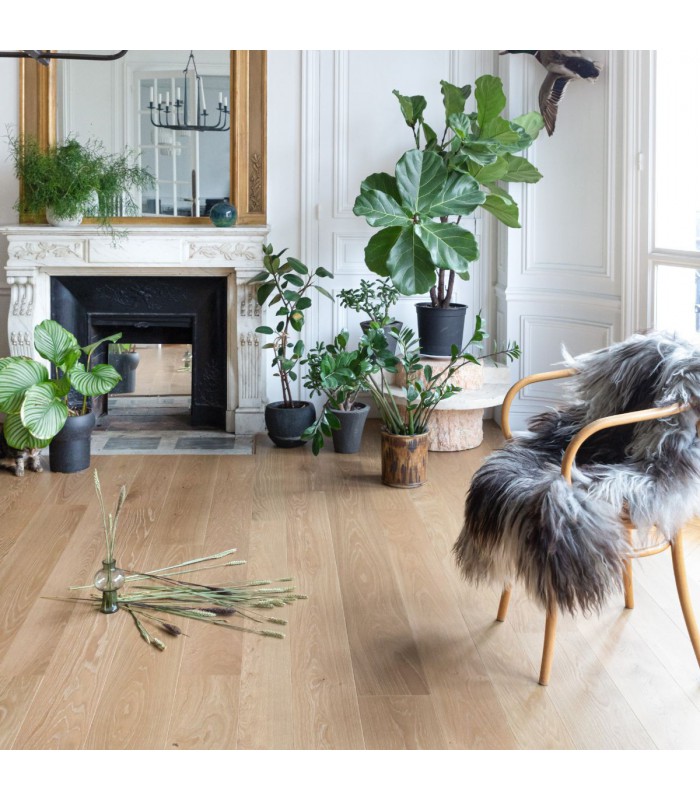 Parquet contrecollé Les Exclusifs Regular Long Chêne Naturel Pampa 1980 x 130 x 14 mm