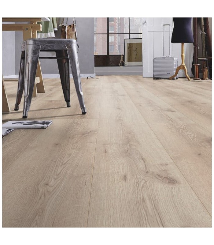 Kronotex Parquet Stratifié Mammut Plus - Chêne Montagne Beige D4728 - 1845 x 244 x 10 mm