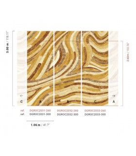 Papier Peint SERPENTINE SUN DGROC2032 300 - Collection ROCK - MASUREEL - REF. DGROC2032 300