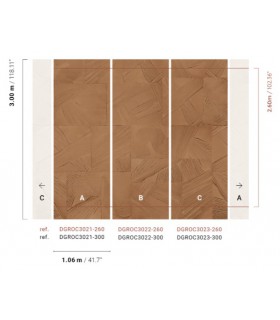 Papier Peint PAROS TERRA DGROC3021 260 - Collection ROCK - MASUREEL - REF. DGROC3021 260
