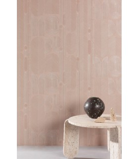 Papier Peint OVALA PEACH ROC204 - Collection ROCK - MASUREEL - REF. ROC204