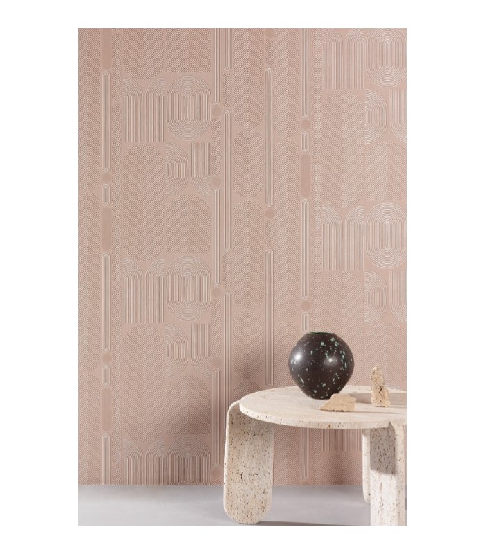 Papier Peint OVALA PEACH ROC204 - Collection ROCK - MASUREEL - REF. ROC204