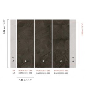 Papier Peint PAROS COFFEE DGROC3031 260 - Collection ROCK - MASUREEL - REF. DGROC3031 260