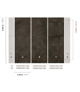 Papier Peint PAROS COFFEE DGROC3033 300 - Collection ROCK - MASUREEL - REF. DGROC3033 300