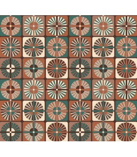 Papier Peint RAY CANTALOUPE ROC403 - Collection ROCK - MASUREEL - REF. ROC403