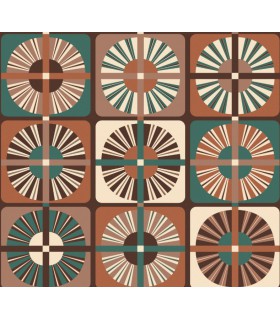 Papier Peint RAY CANTALOUPE ROC403 - Collection ROCK - MASUREEL - REF. ROC403