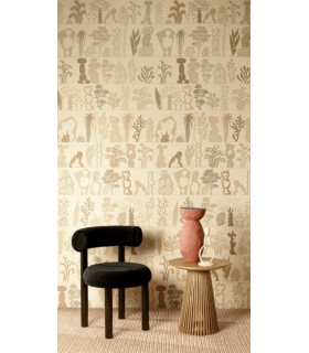 Papier Peint GAUDIA IVORY DGJOY2011 260 - Collection JOY - MASUREEL - REF. DGJOY2011 260