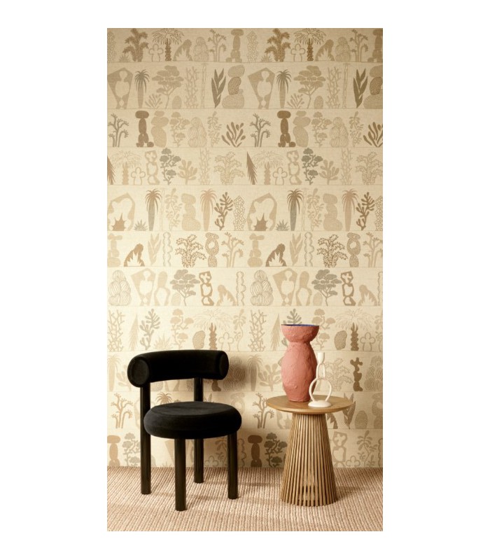 Papier Peint GAUDIA IVORY DGJOY2011 260 - Collection JOY - MASUREEL - REF. DGJOY2011 260