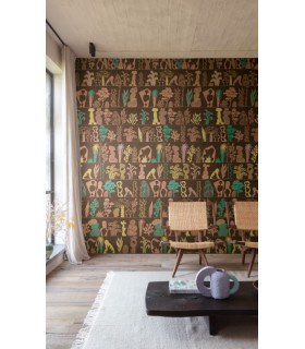 Papier Peint GAUDIA HEATHER DGJOY2021 300 - Collection JOY - MASUREEL - REF. DGJOY2021 300