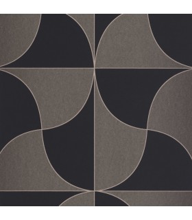 Papier peint VIREVOLTE NOIR REGLISSE - Collection Alchimie - CASADECO - Ref. ALMI89939336